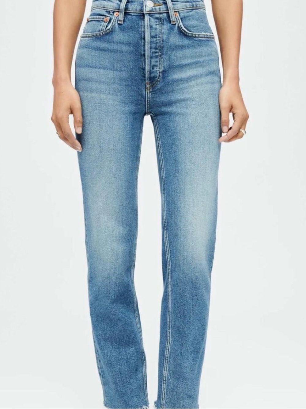 Re/Done Straight Leg Jeans